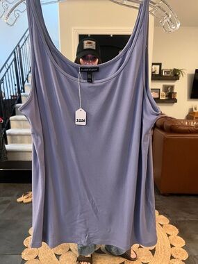Eileen Fisher Lavender Scoop Neck Tank Top